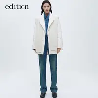 【赵老板专属】edition羽绒服毛织披肩西装式鹅绒服#EBC4EINK09