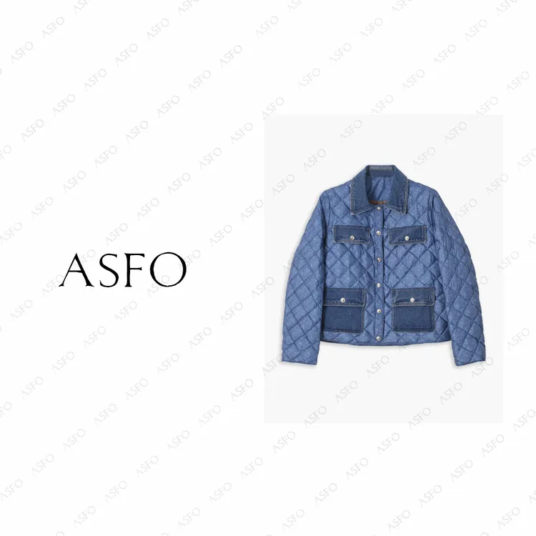 【AS怀瑾】25新时尚四袋设计轻量百搭牛仔鹅绒服AS25DYRF05068