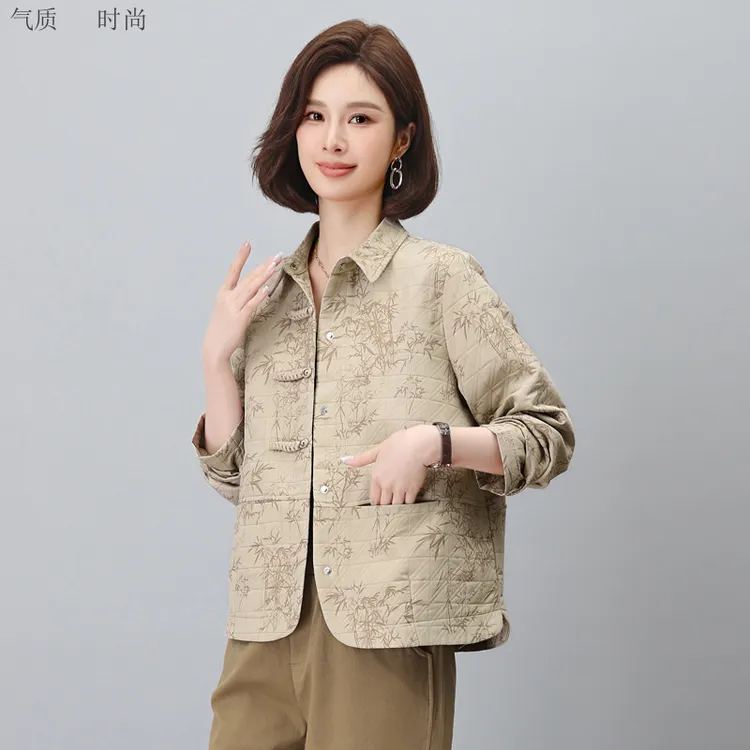 秋季新款宽松透气女大码洋气时髦百搭休闲长裤与上衣下摆抽绳设计