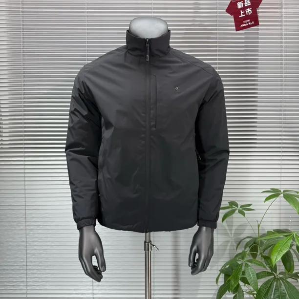 9120秋冬男士户外休闲立领轻薄棉服外套防风防泼水保暖商务夹克