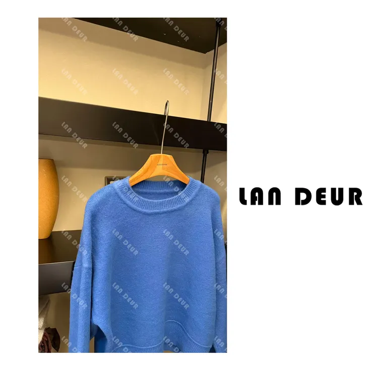 JIUJIU【氧气森林】时尚百搭法式慵懒风设计感秋冬针织衫女