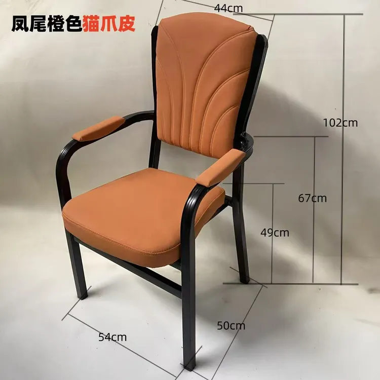 配套椅子免安装椅子家用餐椅防锈专用金属椅久坐舒适休闲椅子轻奢