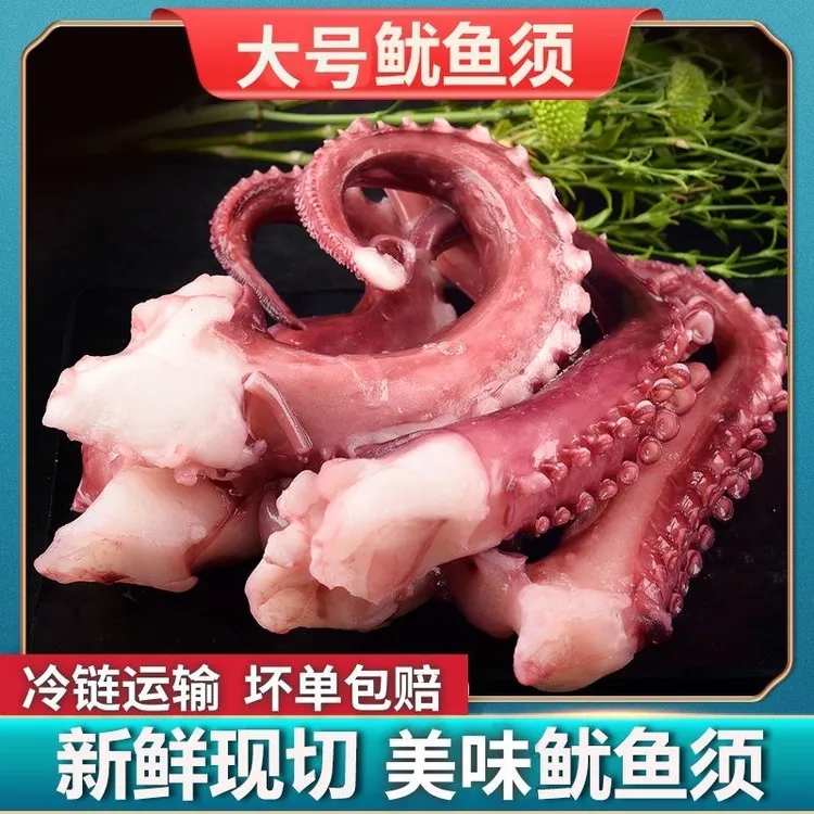 中大号脆口鱿鱼须 鱿鱼腿鱿鱼爪1斤一包冷冻发货无冰