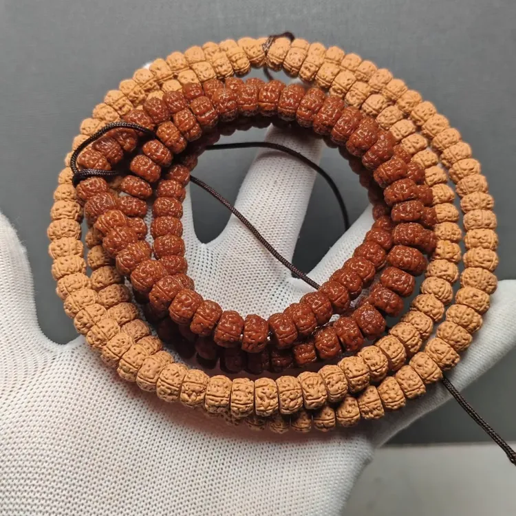 原皮原色老树王小金刚菩提脖挂高密沉水108脖挂商品图