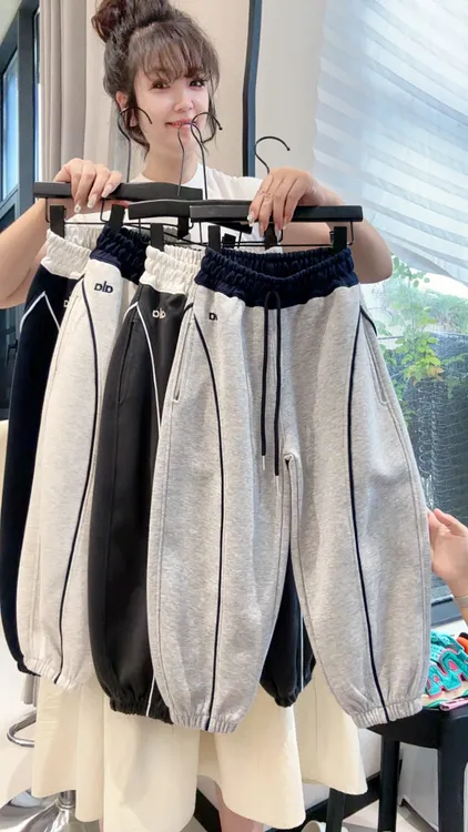 【宽松有型】2025浅秋男女童休闲宽松运动弯道裤LenKid-牙子新