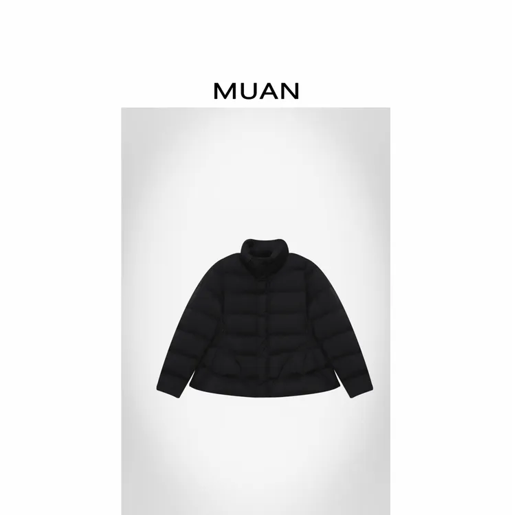 木岸MUAN：《小赫本羽绒服》定制赫本风高级90白鸭羽绒服女D-JD-0908