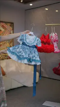 【莫奈蓝】原创新款莫奈蓝色系宫廷风洛丽塔公主裙高级生日礼服裙