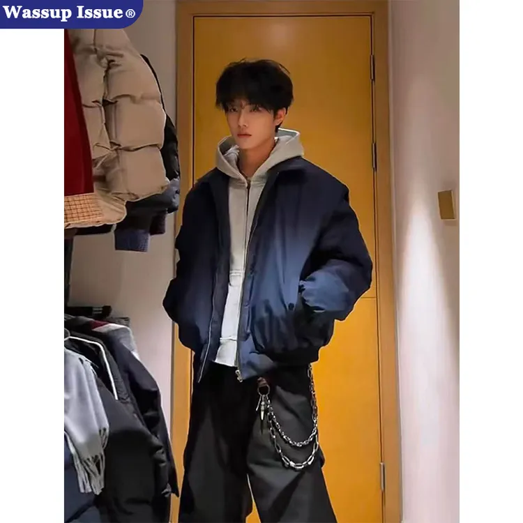 WASSUP ISSUE美式复古短款cleanfit外套男款春秋翻领飞行员夹克潮