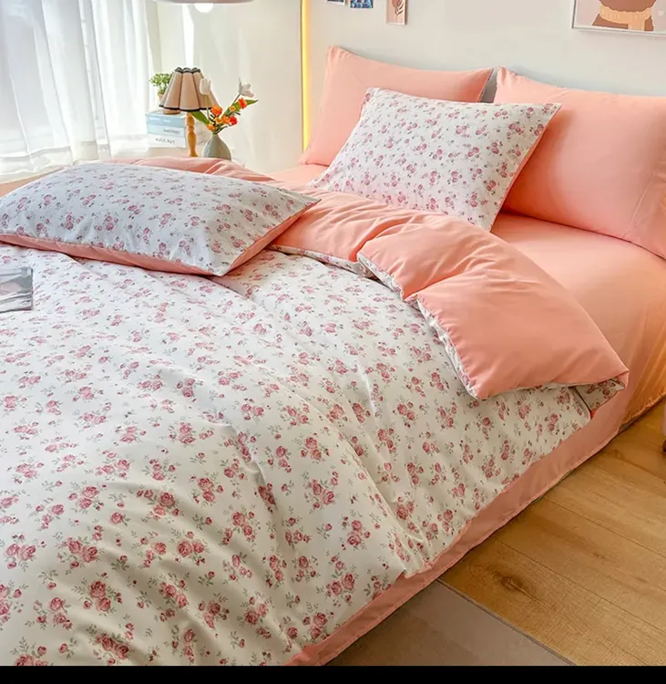 A类母婴级四件套床上用品被套床单宿舍被罩网红款