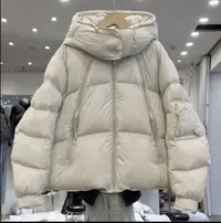 YY Earning BiIIions可拆帽海外拉链款白鸭绒服冬季百搭保暖加厚