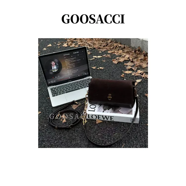 2025新款女士小众手提小包百搭轻奢高级感链条斜挎包潮流时尚女包