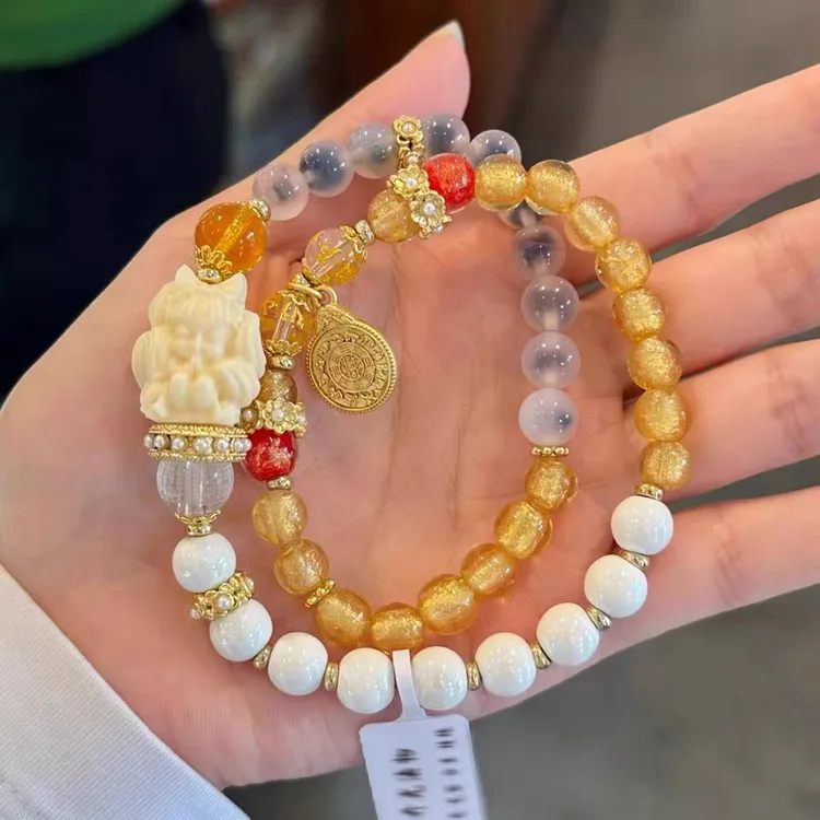 合金琉璃手链 【五台山直发】五台山双圈琉璃小九手串【琦琦专享】