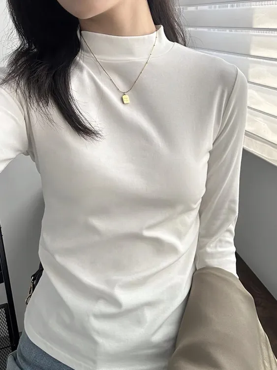 叙旧姑嫂8692#打底衫气质T恤棉的