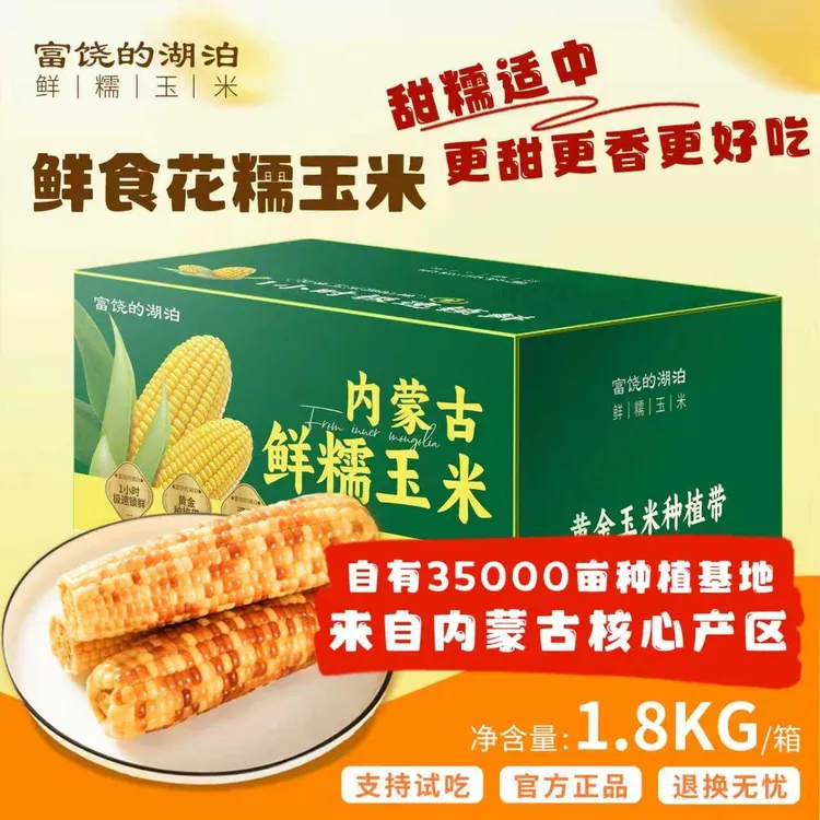 25年新季彩糯玉米8根 整箱1.92kg 甜糯玉米营养早餐非转基因T
