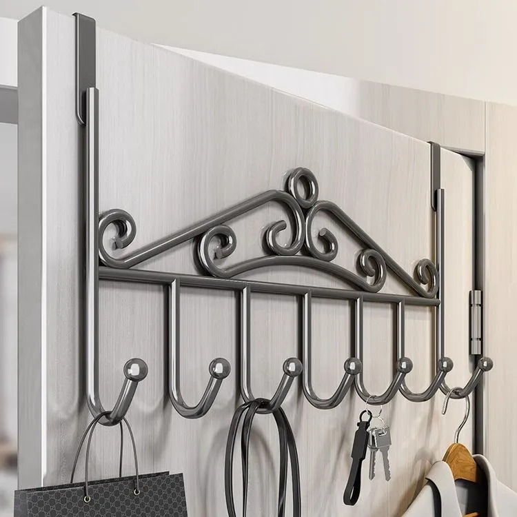 【新疆包邮】家用门后挂钩免打孔强力衣钩置物架衣服壁挂帽子收纳