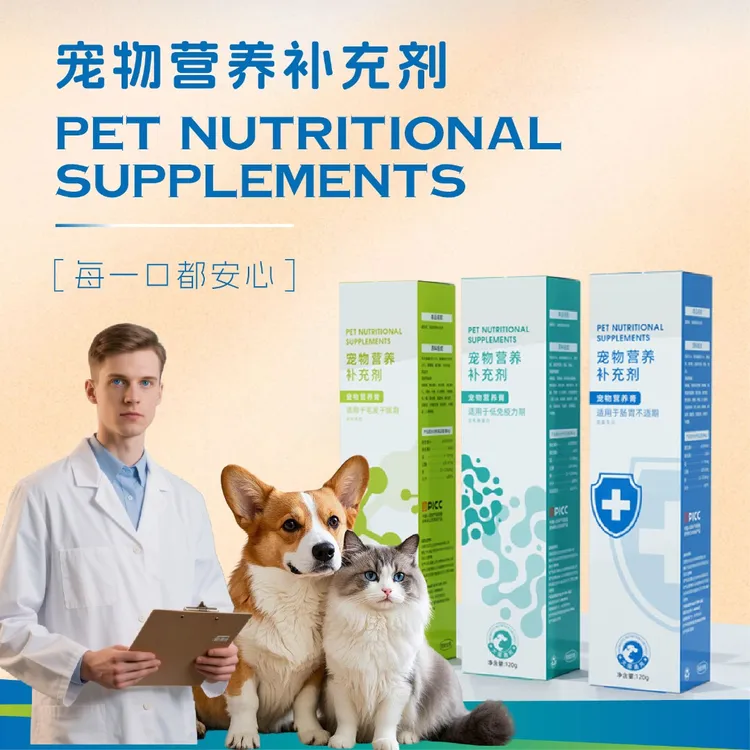 宠物营养补充剂狗猫通用多种益生菌维生素矿物质营养膏训练奖励