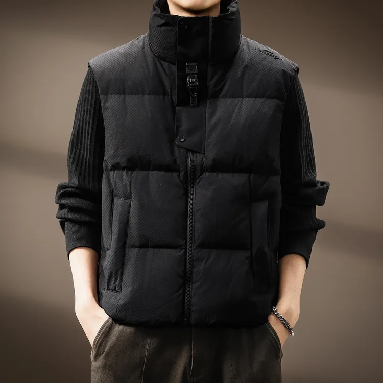 MR.MUDI/穆迪先生保暖秋冬加厚潮流时尚百搭短款立领简约休闲外套