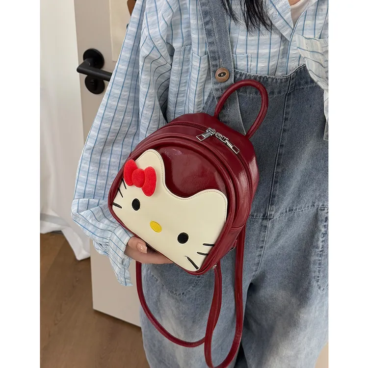可爱卡通小包包女2025春夏新款双肩包设计感个性百搭洋气学生背包