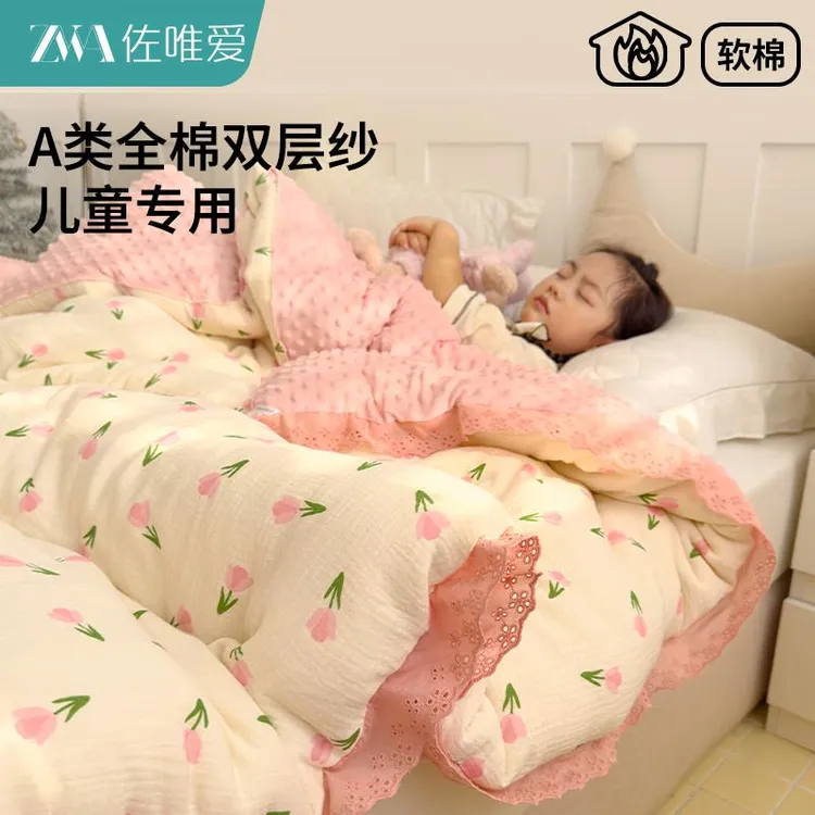 儿童被子婴儿幼儿园春秋豆豆被2025新款A类被芯棉冬被四季通用