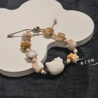 铜合金锆石手链 小猫手链SL288百搭镶嵌轻奢气质