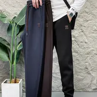 秋冬季男士时尚松紧腰缩脚口百搭休闲裤（9122）