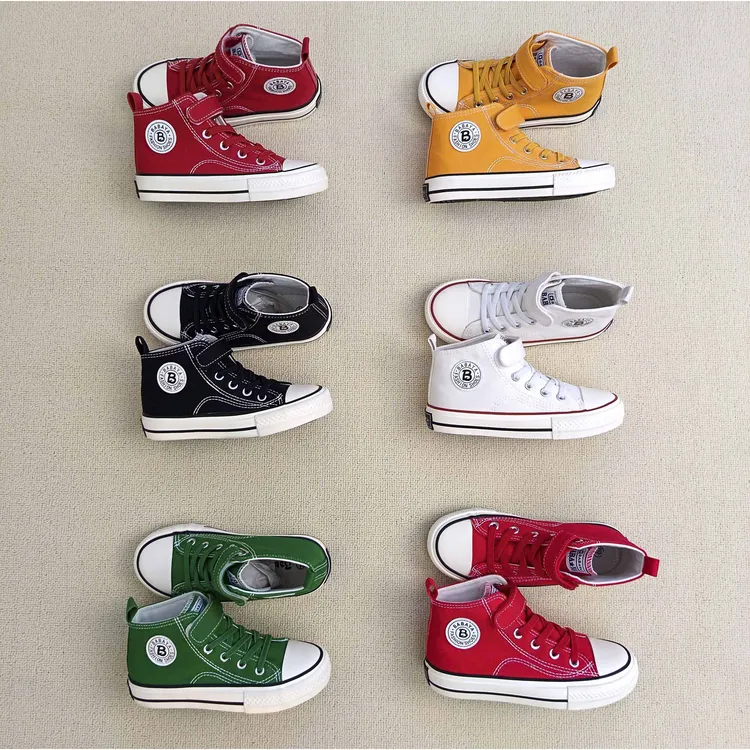 儿童鞋子女宝秋季软底帆布鞋韩系运动鞋男童百搭休闲防滑7113-1