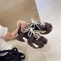 SHUSHU 秋冬季八爪鱼厚底老爹鞋