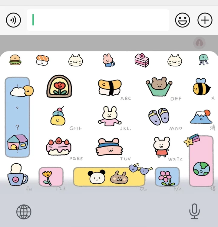 【缤纷世界】ios苹果/专用皮肤手机实用键盘周边/服务安卓联名