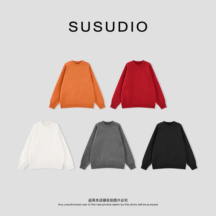 SUSUDIO 限定毛衣 冬季氛围感保暖羊毛软糯宽松显瘦毛衣 50320