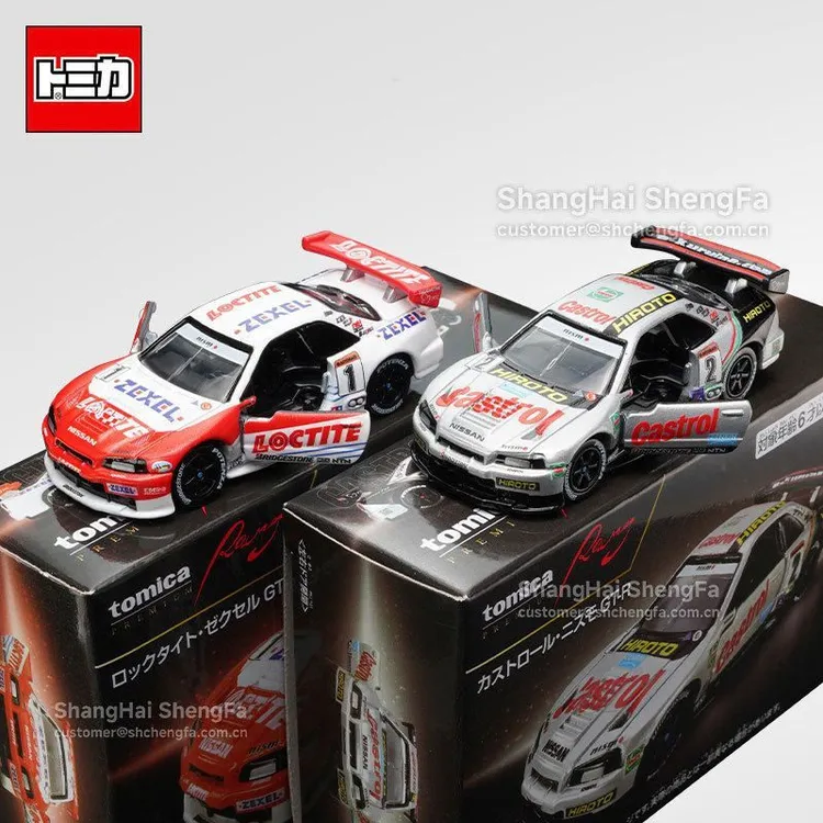 多美卡旗舰版TPR尼桑GT-R R34赛车合金汽车模型收藏车模玩具手办