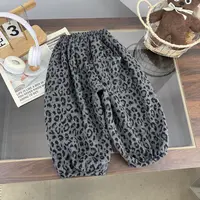 2025秋冬男童新款时尚百搭豹纹裤BMD253121