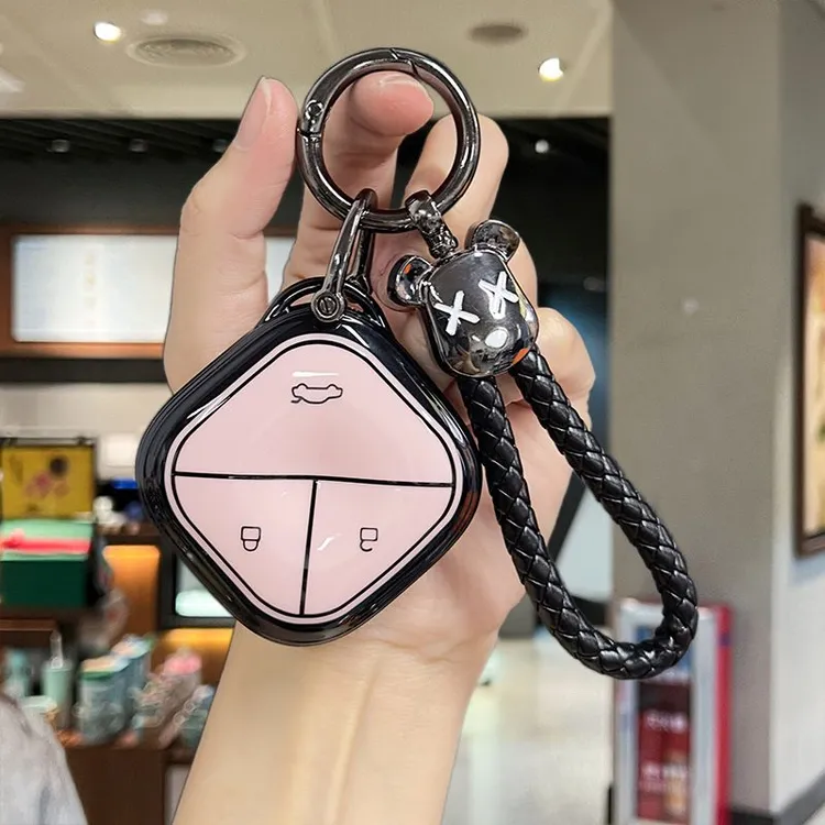 适用五菱缤果钥匙套五菱宏光mini马卡龙三代迷你可爱女款钥匙套