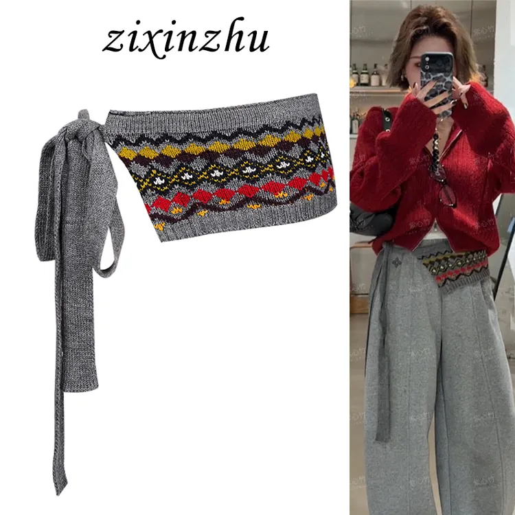 复古民族风腰带女款爵士舞屁帘叠穿装饰配裤子高级感配饰小众腰封