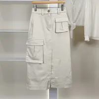 麦迪尚品【丽DS】5090451 春秋时尚百搭简约牛仔长半裙女装折扣