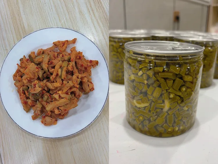 大别山新县特产楠姐腌豇豆香脆萝卜干嘎嘣脆