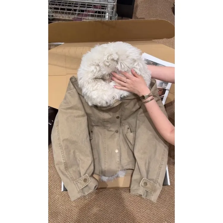 老钱风高级感休闲百搭毛毛保暖外套2025秋冬新款韩系时髦通勤开衫