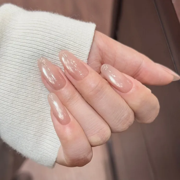 【冰透玻璃珠】猫眼美甲气质显白纯手工穿戴甲