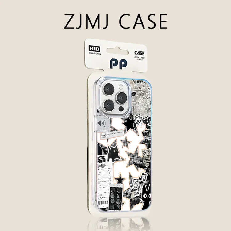 星星黑猫适用iPhone17ProMax手机壳16苹果15/14渐变13保护套12/11