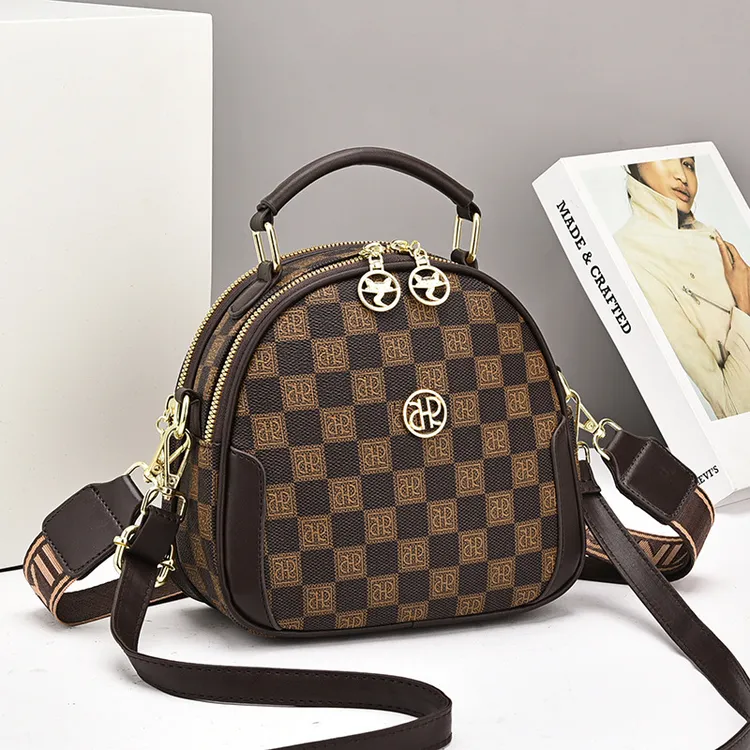 2025夏季新款流行超火小圆包双根肩带单肩斜挎包包女可背可挎