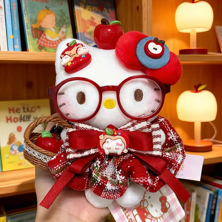 正版【采苹果】HelloKitty可爱少女包包挂件车载摆件钥匙扣圣诞礼物