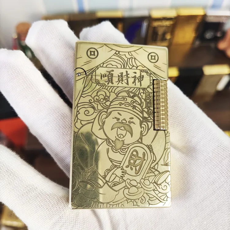 Rowenta/好运达朗声煤油火机 顺财神 纯铜一体打火机