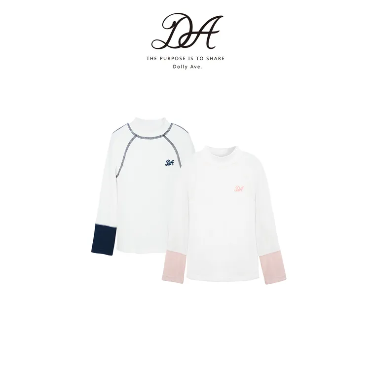 Dolly Ave「黑标系列」高定依翡丝轻奢简约高级感小高领上衣