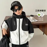【轻盈户外冲锋衣】男童春秋款25新款户外冲锋中大童|25ad04