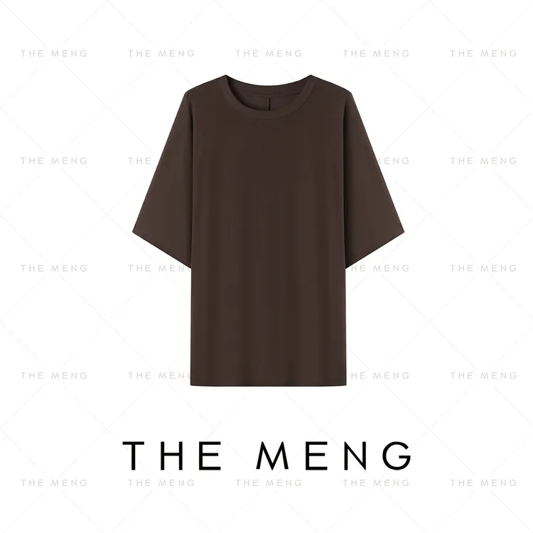 THE MENG【焦糖】天丝松弛简约休闲通勤打底T恤#M253D1127