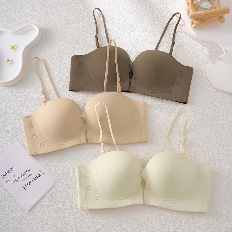 「超级聚拢」谁穿谁有沟！！前扣小胸专属不空杯不跑杯聚拢内衣女