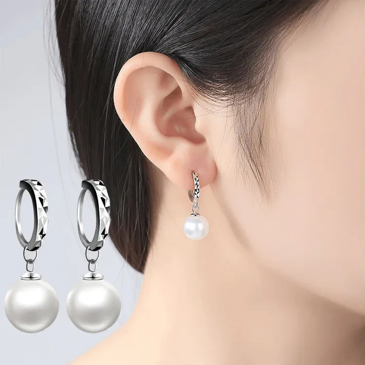 珍珠耳环防过敏耳坠2025新款爆款轻奢百搭气质耳耳饰时尚饰品简约