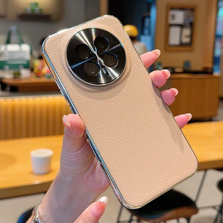 电镀肤感荔枝纹适用荣耀magic8pro手机壳新款magic8商务防摔保护