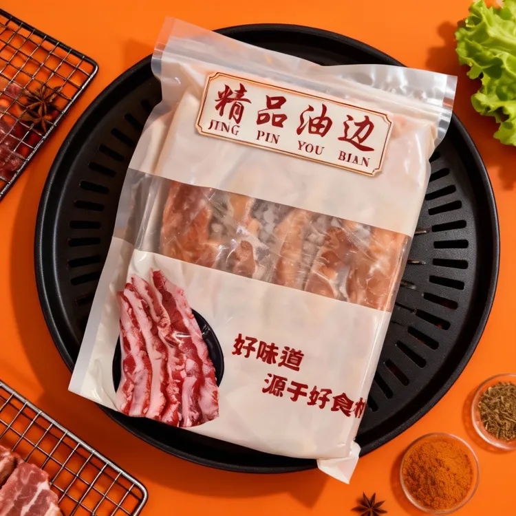 超划算猪油边冷冻油边新鲜油边肉精品大油边烧烤整箱食材商用促销