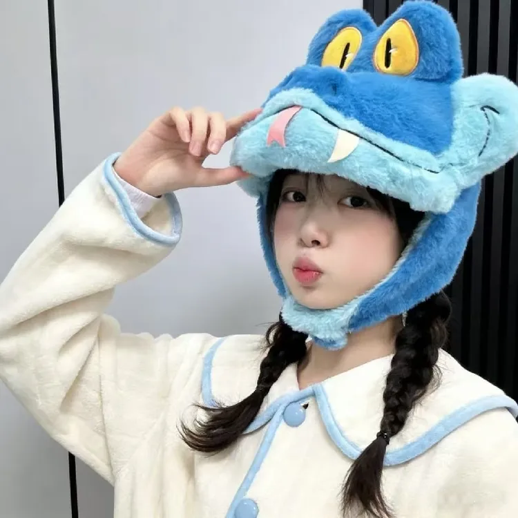 盖瑞一条蛇头套帽子枕头疯狂动物城2周边可爱卡通连帽睡U型枕冬天
