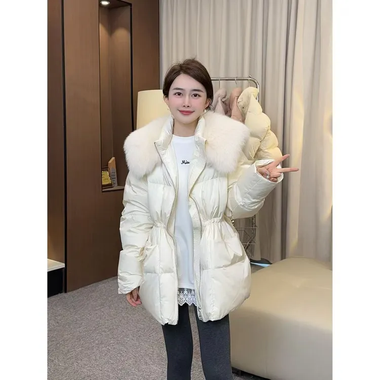气质毛领鹅绒服 小允姐姐2024新款时尚气质高级多色毛领鹅绒服